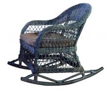 кресло качалка плетеное 